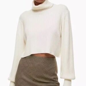 Aritzia - Wilfred Rebecca Sweater Turtleneck Cream - S